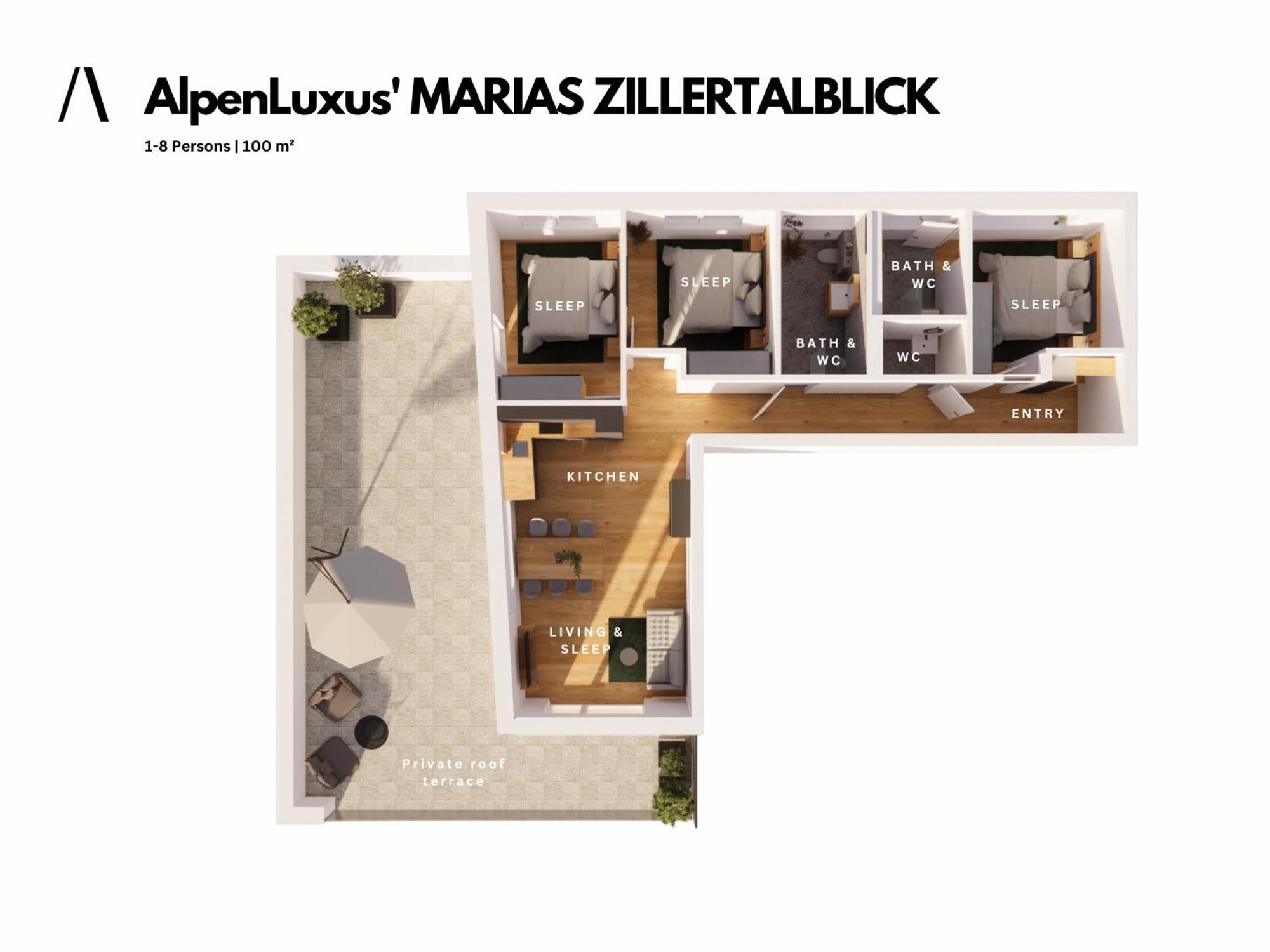 Alpenluxus Presents - Marias Zillertalblick With Roof Terrace, 3 Bedrooms & Parking Space Schlitters Esterno foto